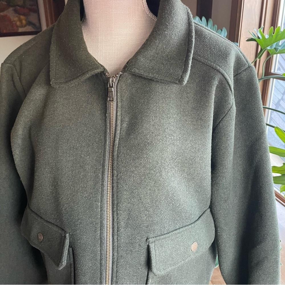 Banana Republic Women's Dark Green Utility Jacket size XL - Picture 16 of 16
